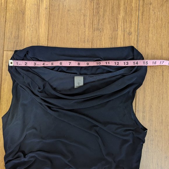 Vera Wang Sleeveless Draped/Ruched Dress *Please Read for Flaws - Picture 11 of 15